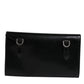 Dolce & Gabbana Black Leather Logo Embossed Crossbody Bag