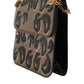 Dolce & Gabbana Beige DG Leopard Pattern Leather Crossbody Bag