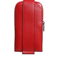 Dolce & Gabbana Red Leather Logo Zip Around Card Holder Wide Strap Wallet