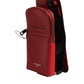 Dolce & Gabbana Red Leather Logo Zip Around Card Holder Wide Strap Wallet