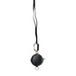 Dolce & Gabbana Black Round Leather DG Logo Coin Purse Lanyard Wallet