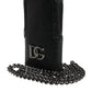Dolce & Gabbana Black Leather Purse Crossbody Chain Sling Phone Bag