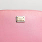 Dolce & Gabbana Pink Leather DG Logo Zip Around Hand Purse Pouch Wallet