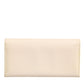 Dolce & Gabbana Beige Leather Trifold Logo Plaque Card Holder Wallet