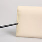 Dolce & Gabbana Beige Leather Trifold Logo Plaque Card Holder Wallet