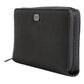 Dolce & Gabbana Dark Gray Leather DG Logo Zip Around Continental Wallet