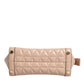 Michael Kors Peach Quilted Leather Logo Crossbody VIVIANNE Messenger Bag