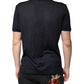 Dolce & Gabbana Blue Silk Collared Short Sleeves Polo T-shirt