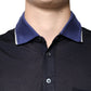 Dolce & Gabbana Blue Silk Collared Short Sleeves Polo T-shirt