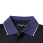 Dolce & Gabbana Blue Silk Collared Short Sleeves Polo T-shirt