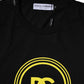 Dolce & Gabbana Black Logo Print Cotton Crew Neck T-shirt