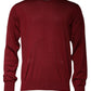 Dolce & Gabbana Maroon Cashmere Crew Neck Pullover Sweater