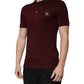 Dolce & Gabbana Maroon Collared Short Sleeves Polo T-shirt