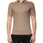 Dolce & Gabbana Brown Collared Short Sleeves Polo T-shirt
