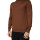 Dolce & Gabbana Brown Cashmere Turtleneck Pullover Sweater