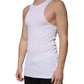Dolce & Gabbana White Cotton Sleeveless Round Neck Tank T-shirt