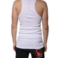 Dolce & Gabbana White Cotton Sleeveless Round Neck Tank T-shirt