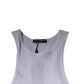 Dolce & Gabbana White Cotton Sleeveless Round Neck Tank T-shirt