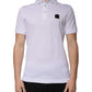 Dolce & Gabbana White Collared Short Sleeves Polo T-shirt