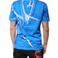Dolce & Gabbana Blue Cotton V-neck Short Sleeves T-shirt