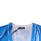 Dolce & Gabbana Blue Cotton V-neck Short Sleeves T-shirt