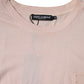 Dolce & Gabbana Beige Logo Crew Neck Short Sleeves T-shirt