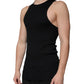 Dolce & Gabbana Black Cotton Sleeveless Round Neck Tank T-shirt