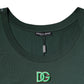 Dolce & Gabbana Green DG Sleeveless Round Neck Tank T-shirt