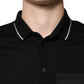 Dolce & Gabbana Black White Cotton Short Sleeves Polo T-shirt