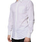 Dolce & Gabbana White Cotton Long Sleeves GOLD Dress Shirt