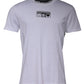 Dolce & Gabbana White Logo Print Cotton Crew Neck T-shirt