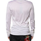 Dolce & Gabbana White Silk Crew Neck Men Pullover Sweater