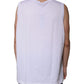 Dolce & Gabbana White Cotton Sleeveless Round Neck Tank T-shirt