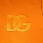 Dolce & Gabbana Orange Logo Cotton Crew Neck T-shirt