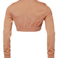 Dolce & Gabbana Beige Wool Crewneck Pullover Cropped Sweater