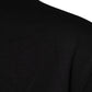 Dolce & Gabbana Black Logo Print Cotton Crew Neck T-shirt