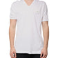 Dolce & Gabbana White Logo V-neck Short Sleeve T-shirt