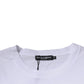 Dolce & Gabbana White Logo Print Cotton Crew Neck T-shirt