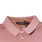 Dolce & Gabbana Pink Crown Collared Short Sleeve Polo T-shirt