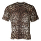Dolce & Gabbana Brown Leopard Crew Neck Short Sleeve T-shirt