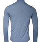 Dolce & Gabbana Light Blue Silk Turtleneck Pullover Sweater