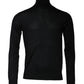 Dolce & Gabbana Black Cashmere Turtleneck Pullover Sweater