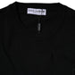 Dolce & Gabbana Black Logo Wool Crew Neck Pullover Sweater