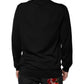 Dolce & Gabbana Black Cashmere V-neck Pullover Sweater
