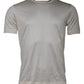 Dolce & Gabbana Off White Silk Crew Neck Short Sleeve T-shirt