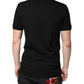Dolce & Gabbana Black DG Collared Short Sleeves Polo T-shirt