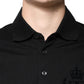 Dolce & Gabbana Black DG Collared Short Sleeves Polo T-shirt