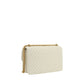 PINKO White Calf Leather Bos Taurus Shoulder Bag