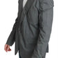 Dolce & Gabbana Gray Cotton Single Breasted Formal Blazer