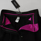 Dolce & Gabbana Black Wool High Waist Pleat Front Cropped Pants